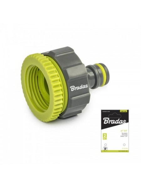 Редакционный адаптер на кран LIME LINE с резьбой 1/2"- 3/4", LE-02198K (Bradas)