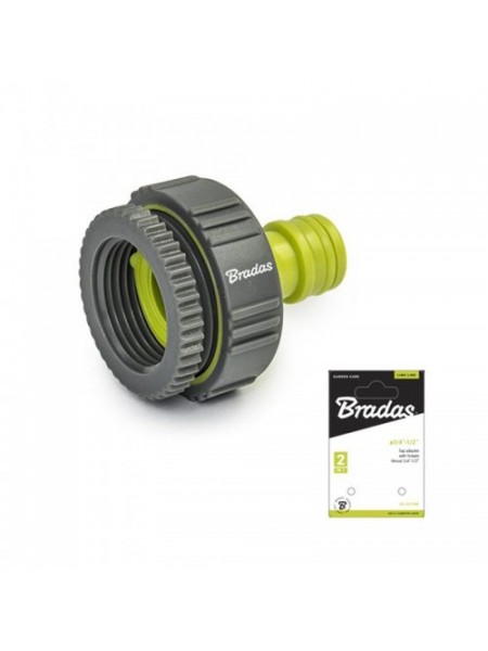 Редакционный адаптер на кран LIME LINE с резьбой 3/4"- 1/2" SOFT, LE-S2198K (Bradas)