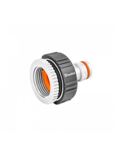 Адаптер редукционный на кран WHITE LINE с резьбой 3/4"- 1/2" SOFT (50 шт.) WL-S2198 (Bradas)