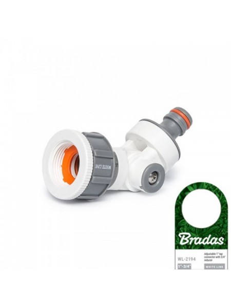 Адаптер регулируемый WHITE LINE РО 1" редукция на 3/4", (10 шт.) WL-2194 (Bradas)