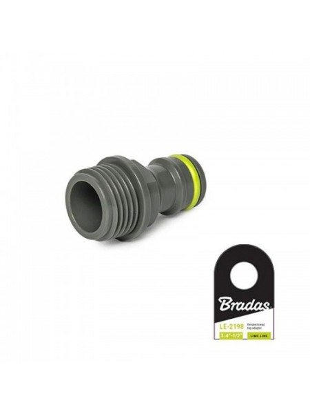 Адаптер вкручиваемый с внешней резьбой 1/2” LIME EDITION (25 шт.) LE-2184 (Bradas)