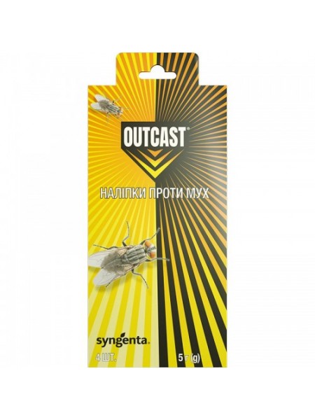 Инсектицид Ауткаст (Outcast) Наклейки против мух