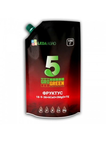 Фруктус 5 Гель (Five Fructus Gel) 18-9-36+6Ca+3MqO+TE удобрение (GroGreen)