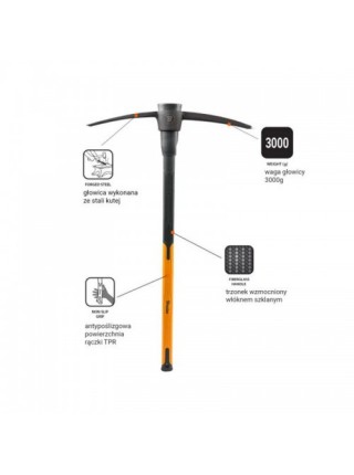 Кирка FIBERGLASS 3000 гр, KT-KF1300 (Bradas)