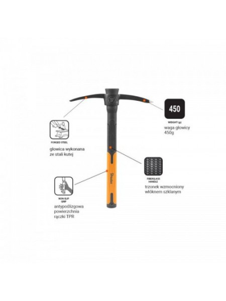 Кирка FIBERGLASS 450 гр, KT-KF1045 (Bradas)