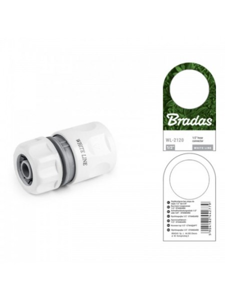Коннектор 1/2" WHITE LINE - STANDARD (25 шт.) WL-2120 (Bradas)