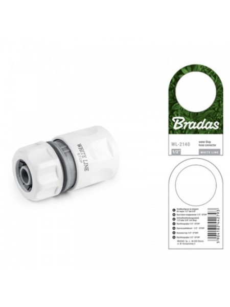 Коннектор 1/2" WHITE LINE - STOP (25 шт.) WL-2140 (Bradas)