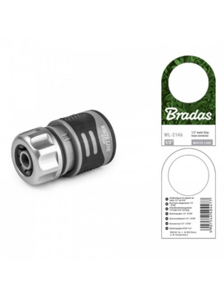Коннектор 1/2" WHITE LINE - STOP TPR (25 шт.) WL-2146 (Bradas)
