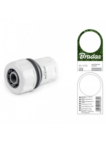 Коннектор 3/4" WHITE LINE SOFT - STOP (50 шт.) WL-S2150 (Bradas)
