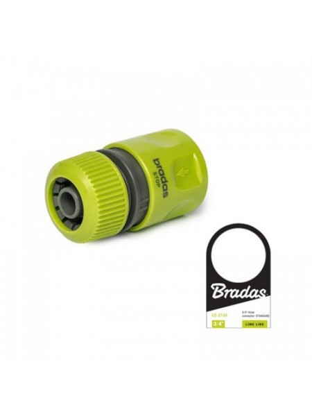Коннектор для шланга 1/2" LIME EDITION - STOP (25 шт.) LE-2140 (Bradas)