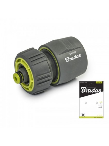 Коннектор для шланга 1/2" LIME LINE SOFT - STOP, LE-S2140K (Bradas)