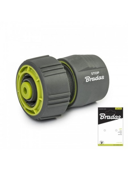 Коннектор для шланга 3/4" LIME LINE SOFT - STOP, LE-S2150K (Bradas)