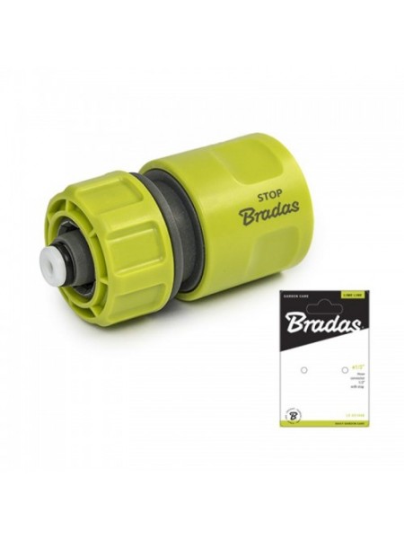 Коннектор для шланга 1/2" LIME LINE STOP, LE-02140K (Bradas)