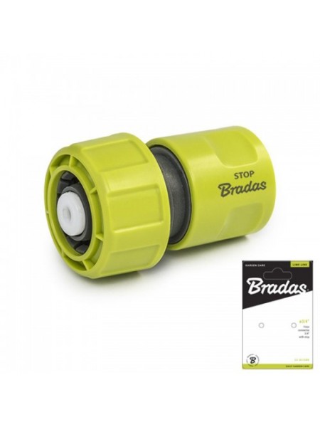 Коннектор для шланга 3/4" LIME LINE STOP, LE-02150K (Bradas)