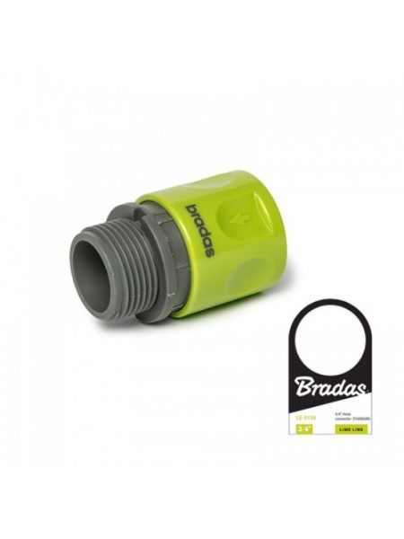 Коннектор с наружной резьбой 3/4" LIME EDITION 2016 - STANDARD (25 шт.) LE-2121 (Bradas)