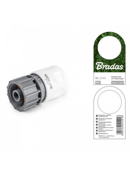 Коннектор с внутренней резьбой 3/4" WHITE LINE - STOP (25 шт.) WL-2141 (Bradas)