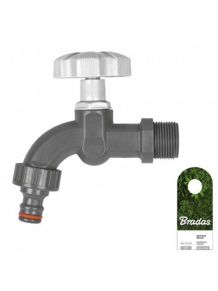 Кран 1/2” + подключение к шлангу, WL-K112 (Bradas)