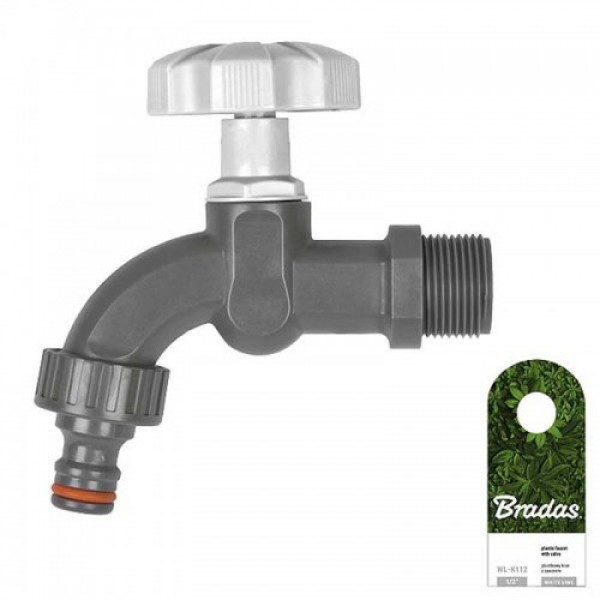 Кран 1/2” + подключение к шлангу, WL-K112 (Bradas)