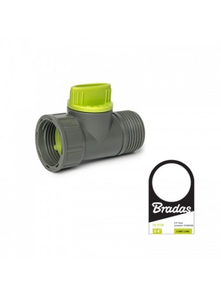 Кран запорный РВ-РН 3/4" LIME EDITION 2016 (25 шт.) LE-2232 (Bradas)