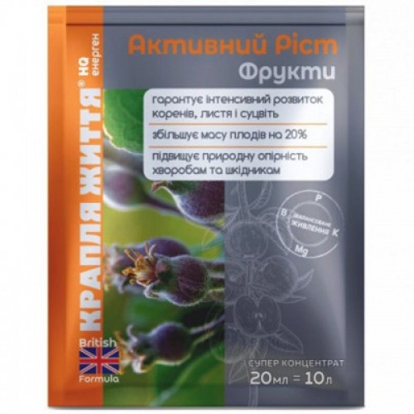 Капля жизни Фрукты Активный рост минеральное удобрение