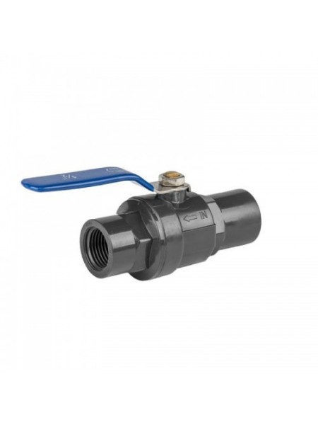 Шаровой кран PVC PN10 1" ручка SS - смеситель (2 шт.) DSRA10V1SF1F1SS (Bradas)