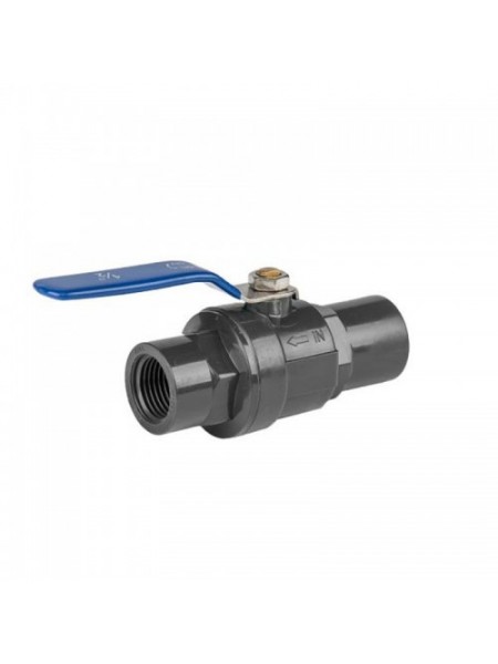 Шаровой кран PVC PN10 3/4" ручка SS - смеситель (2 шт.) DSRA10V1SF34F34SS (Bradas)