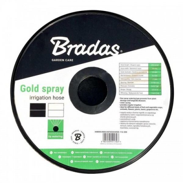 Лента оросительная d-25 мм через 18-100 мм, 48 л/ч GOLD SPRAY (Bradas)