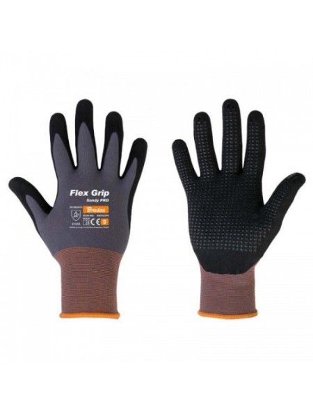 Перчатки защитные Flex Grip Sandy Pro нитрил (Bradas)