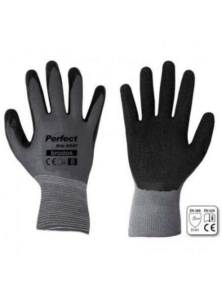 Перчатки защитные Perfect Grip Gray латекс