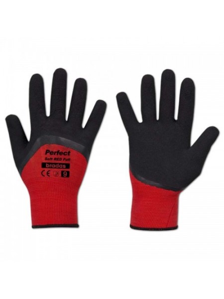 Перчатки защитные Perfect Soft Red Full латекс (Bradas)