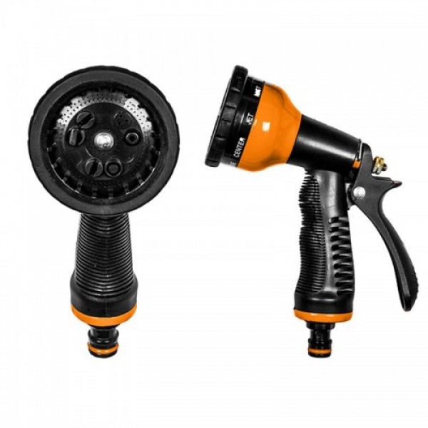 Пистолет для полива ECO-KT4656B металлический Black Line 9 режимов (Bradas)