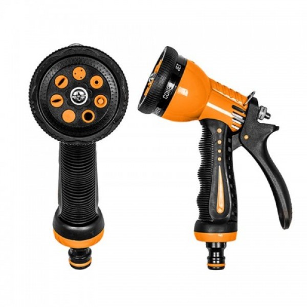 Пистолет для полива ECO-7203T ZEBRA TWIN Black Line 7 режимов (Bradas)