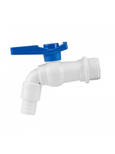Пластиковый кран со входом 3/4" НР 1/2" для шланга (20 шт.) (Bradas)