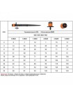 Форсунка регулируемая на колке с установочным комплектом 0-80 л/ч (25 шт.) DSZ-1405 (Bradas)