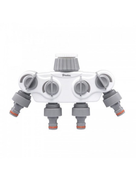 Распределитель с 4 кранами WHITE LINE - SOLID, WL-3034K (Bradas)