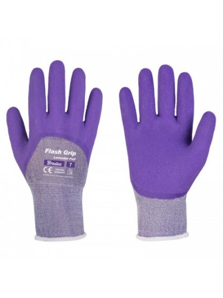 Перчатки защитные Flash Grip Lavender Full (Bradas)