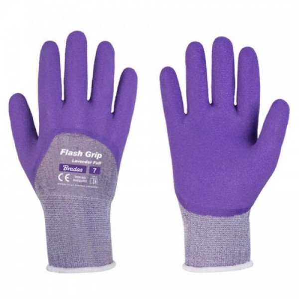 Перчатки защитные Flash Grip Lavender Full (Bradas)