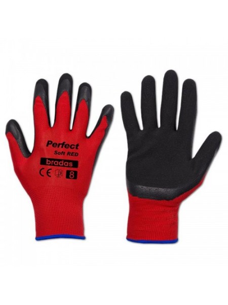 Перчатки защитные Perfect Soft Red латекс (Bradas)