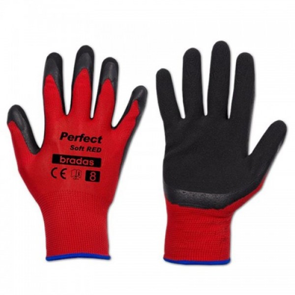 Перчатки защитные Perfect Soft Red латекс (Bradas)