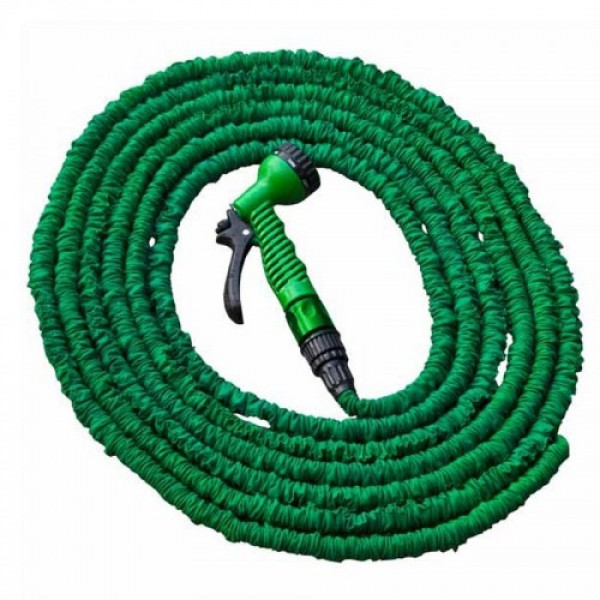 Растягивающийся шланг для полива TRICK HOSE (5-15/7,5-22) салатовый (Bradas)