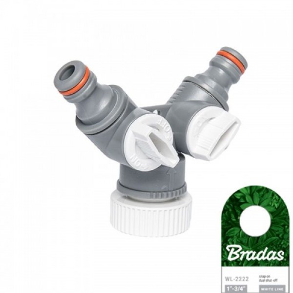 Тройник с кранами РО 1"/3/4" WHITE LINE (15 шт.) WL-2222 (Bradas)