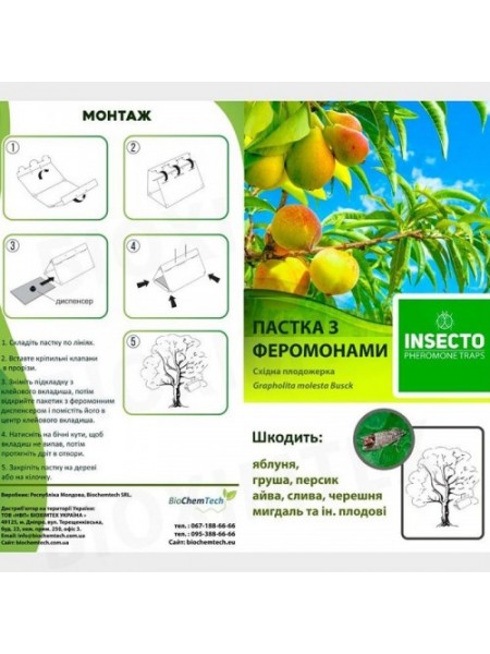 Восточная плодожорка феромонная ловушка (БИОхимтех)