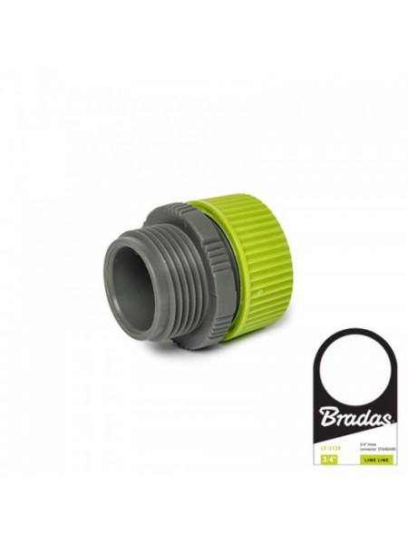 Соединение для шланга 1/2" с переходом на наружную резьбу 3/4" LIME LINE (25 шт.) LE-4116 (Bradas)